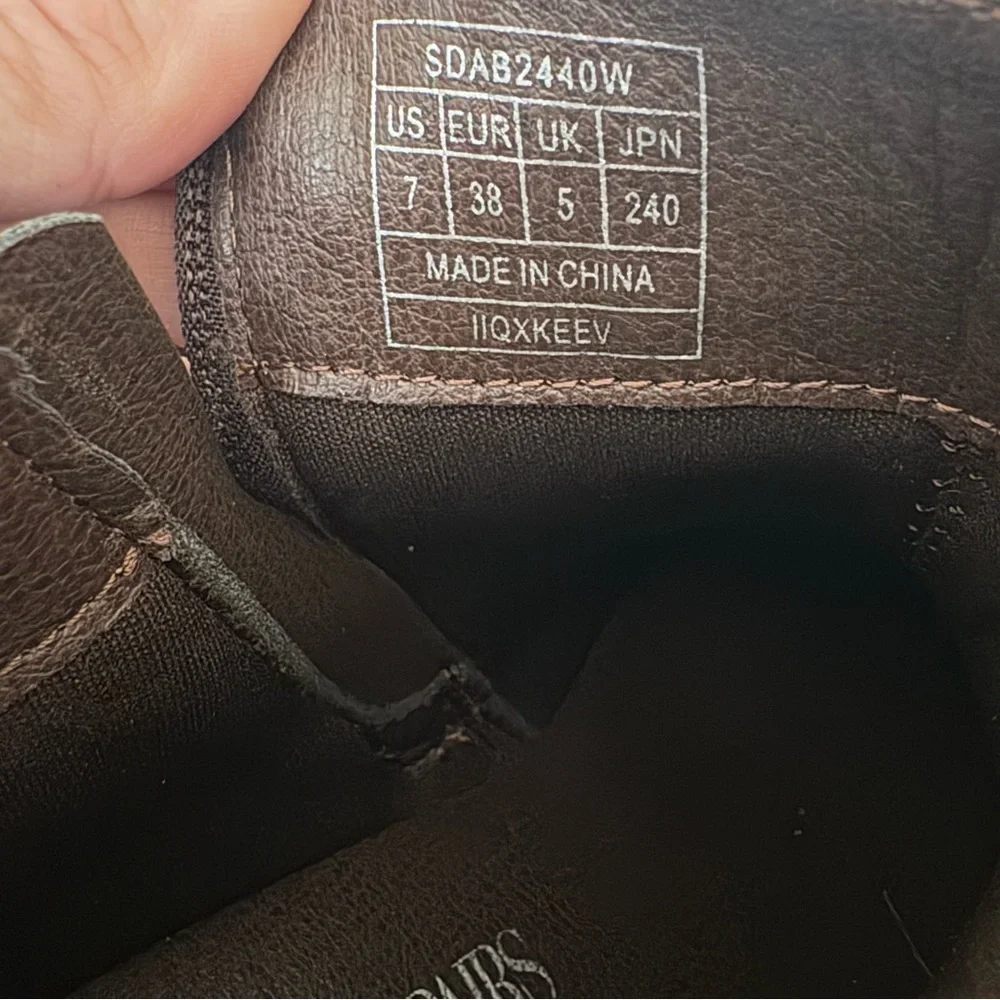 Dream Pairs Dark Brown Vegan Leather PU Ankle Boots